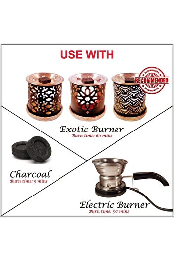 Generic DUKHNI - PERSIAN - INCENSE EXOTIC BURNER HOLDER - BROWN