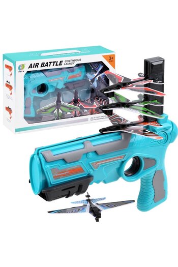 Jokomisiada Set Pistol Launcher + 4 planes, Jokomisiada, Multicolor