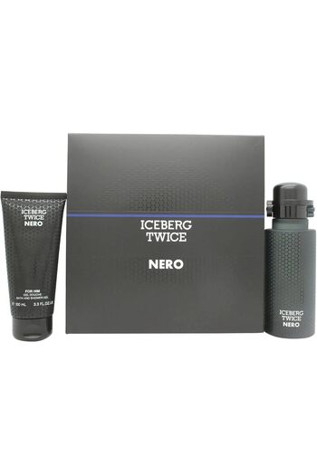 Iceberg Twice Nero Gift Set: Eau de Toilette Spray 125ml and Shower Gel 100ml for Men