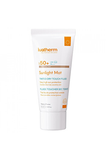 IVATHERM Sunlight Mat Tinted Dry Touch sun protection cream SPF50+, 50 ml