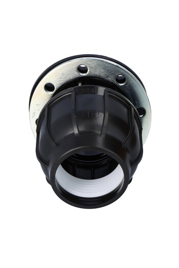 Other Clamping Flange DN100 PP for PE Pipes, Black