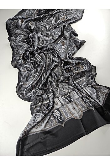 sem oyuncak Luxury Voile Silk Shawl Hijab Foulard Scarf Shawl Ethnic Pattern 70 X 180 cm