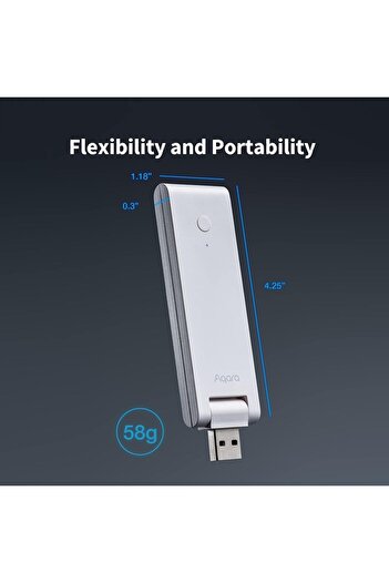 Aqara Smart Hub E1 (2.4 GHz Wi-Fi Required), Powered by USB-A, Small Size, Zigbee 3.0, Supports Home