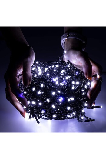 SERSIMO Christmas tree lighting system, 41.5 meters, 500 LEDs with flash, white