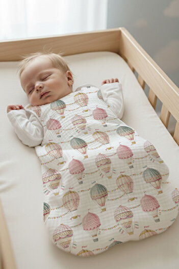 Tuğba Kuğu 4 Layer Muslin Baby Sleeping Bag (0-18 Months) - Limited 21 Series