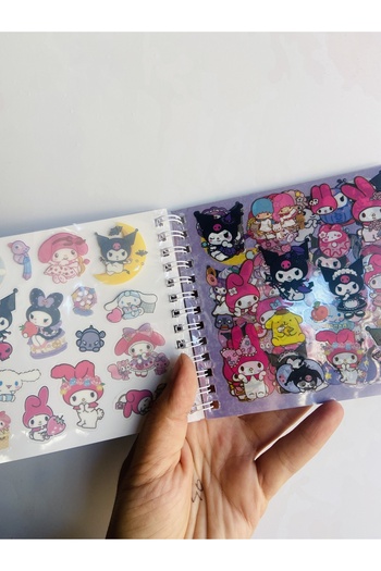 synshop Kuromi My Melody Melody Soft Squishy Sukuşi Cover Sticker Label Removing Album Scrapbook