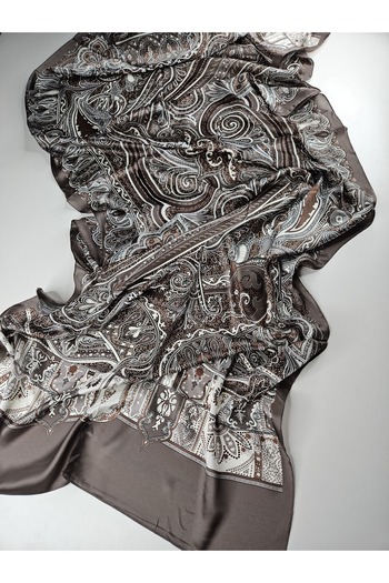 sem oyuncak Luxury Voile Silk Shawl Hijab Foulard Scarf Shawl Ethnic Pattern 70 X 180 cm