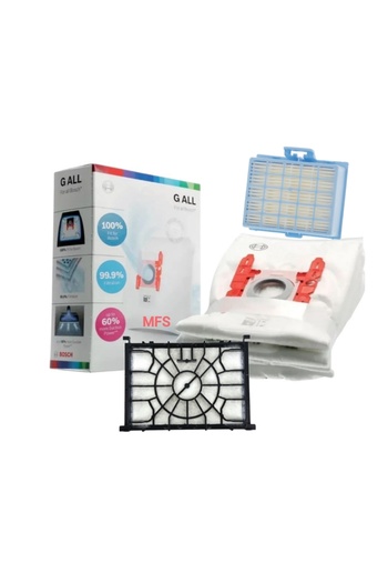 MFS Συμβατό με Bosch Series 4 ProHygienic Boxed Bag και σετ φίλτρων Hepa Serie 4 BGL41HYG2H/12 VBBSGL40S