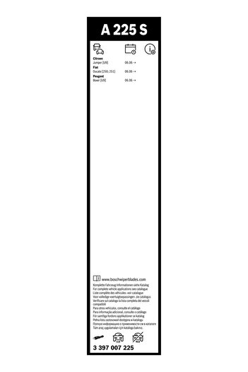 Bosch Wiper blade TOYOTA PROACE MAX body (MFY_ MFQ_) 2024-2025