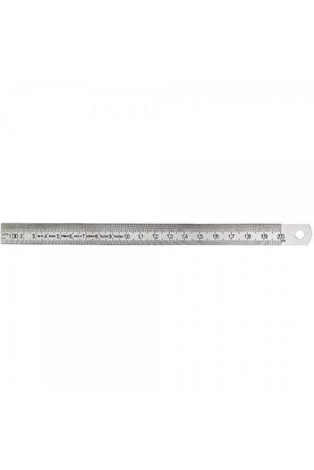 EXPERT Flexible Stainless Steel Mat Chrome Ruler 500 mm Class 2
