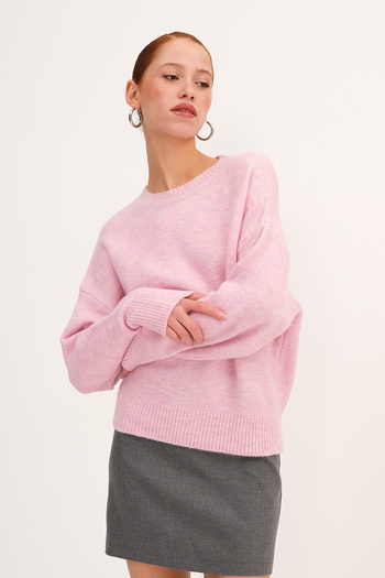 Addax Crew Neck Long Sleeve Knitwear Sweater K3380-A9