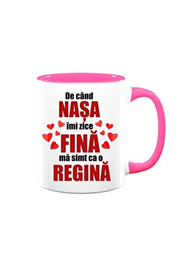 OEM Personalized Mug with Message: 'Since my godmother calls me daughter-in-law, I feel like a queen', B