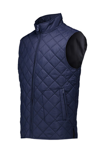 VİZYON İKRA Cold, Wind and Water Resistant Quilted Navy Blue Multi-Purpose Winter Work Vest with Quilted Lining