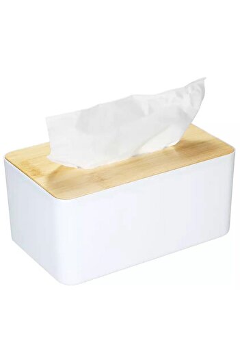 Aptel Napkin box, plastic and MF, white, 21x10x13 cm