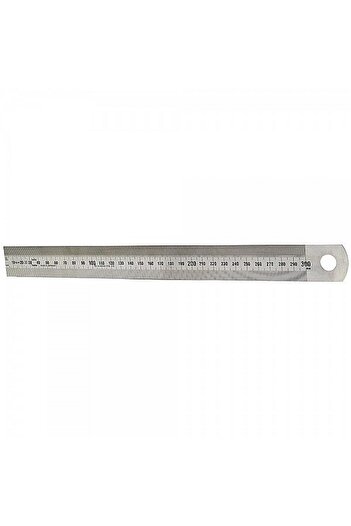 EXPERT Semi-rigid ruler made of matt chromed stainless steel 500 mm class 2