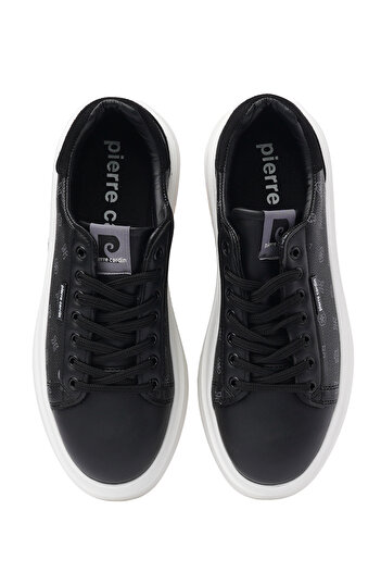 Pierre Cardin Siyah Erkek Sneaker – Yüksek Tabanlı ve Rahat Model