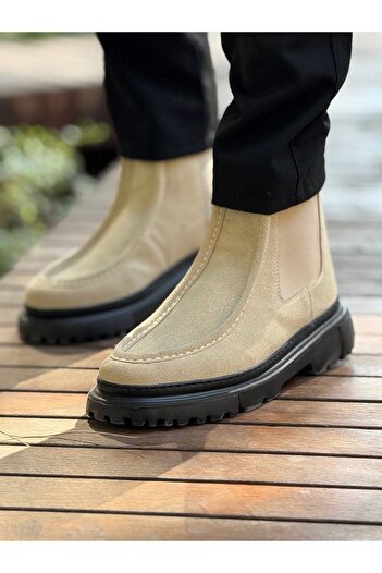 Zerenyus Bootix Premium Elastic Daily Ανδρικές Μπότες Sand Suede
