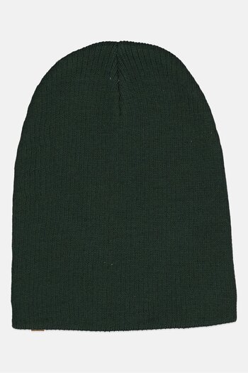 DeFacto Men Knitted Beanie, Forest Green