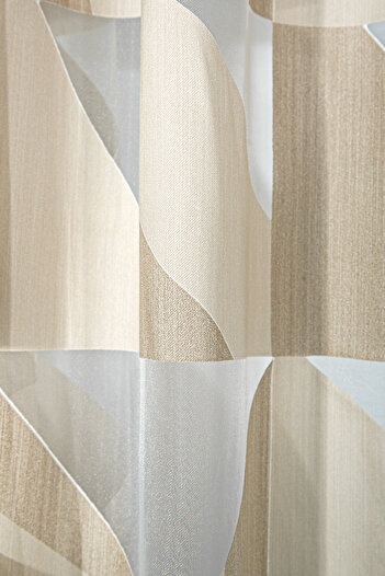 Premier Home Tulle Curtain Panel Beige 150X290