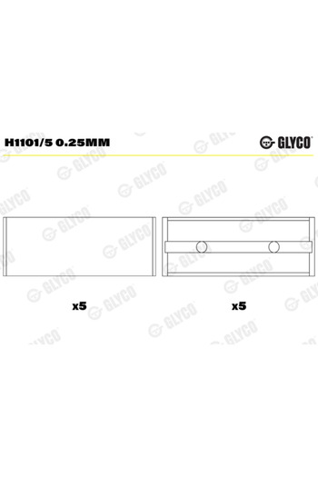 GLYCO Crankshaft bearings MITSUBISHI SPACE STAR microbus (DG_A) 2001-2004