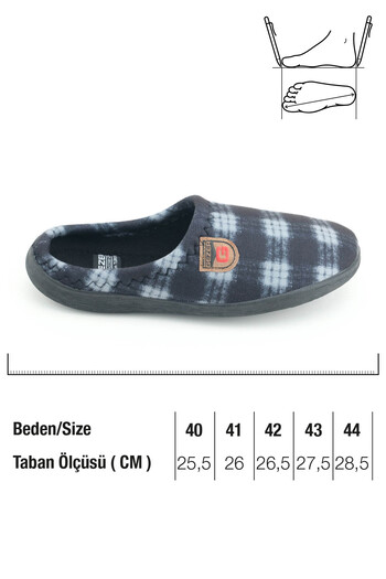 GEZER Men's Winter Comfortable Sole Home Garden Slippers