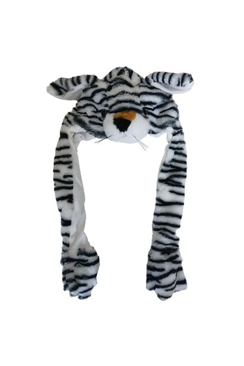 Aware Time Movable Lighted Winter Beanie Hat with Plush Figures and Movable Ears