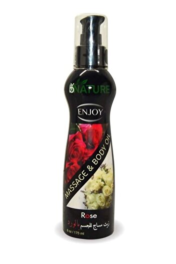 Nature Enjoy Massage & Body Oil With Rose Scent