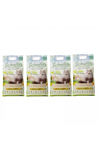 Golden cat PrimeCat Tofu Clumping Cat Litter, Butter Popcorn Scent, 18 kg (4 Bags x 4.5 kg)