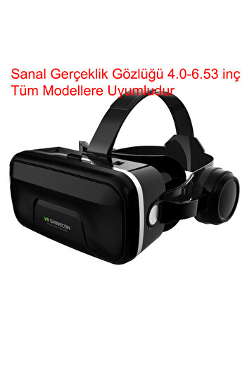 Yesnıce VR Shinecon 3D Sanal Gerçeklik Gözlüğü 4.0/6.53 inç Android ve IOS telefonlarla uyumludur