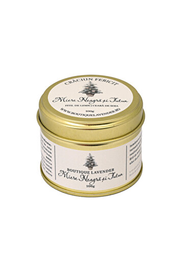 Boutique Lavender Christmas Scented Candle 100g Black Honey and Tobacco
