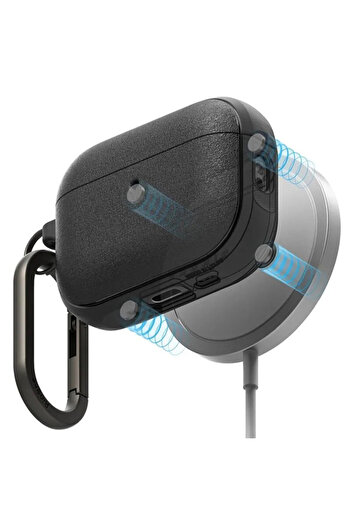 Ringke Husa AirPods Pro 3 cu carabinera Onyx Magnetic, negru