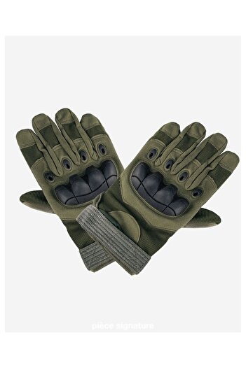 PIECE SIGNATURE Water Resistant Full Finger Polyester Motor Gloves