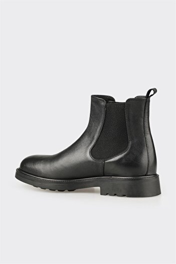 Elle Shoes Siyah Deri Erkek Günlük Bot