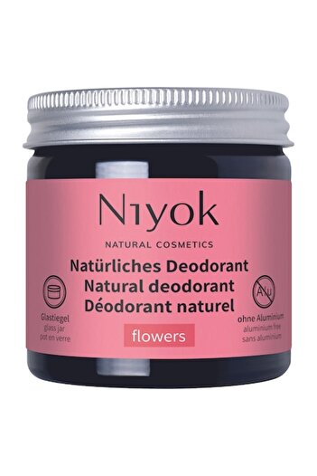 Niyok cream deodorant, Floral aromas, , vegan, aluminum-free, 40 ml