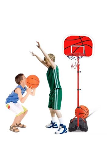 Selgot Portable Basketball Hoop with Adjustable Stand, Ball, Pump, and Net