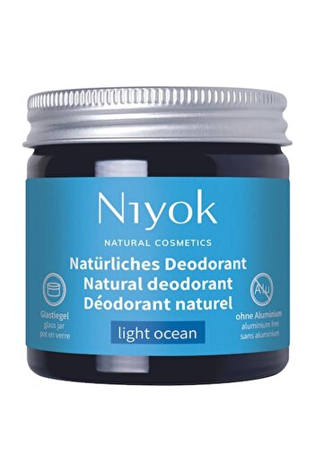 Niyok cream deodorant, Light Ocean, , vegan, aluminum-free, 40 ml