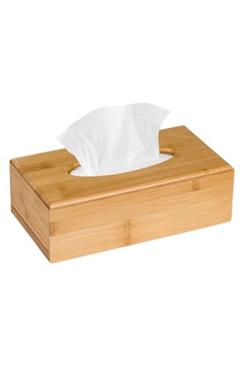 ANTBRO Bamboo Tissue Holder, , 28x15x9 cm with Drawer, MYONNA IT & E-COMMERCE
