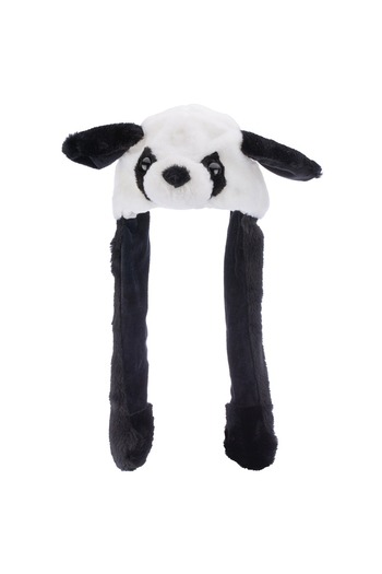 Aware Time Movable Lighted Winter Beanie Hat with Plush Figures and Movable Ears