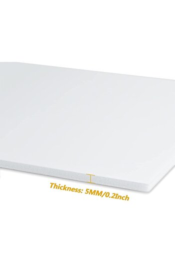 Al Raied 30 Pack Foam Boards 10in x8in, HommyPrefer 0.2in Thick Polystyrene Foam Sheet, White Poster Boar