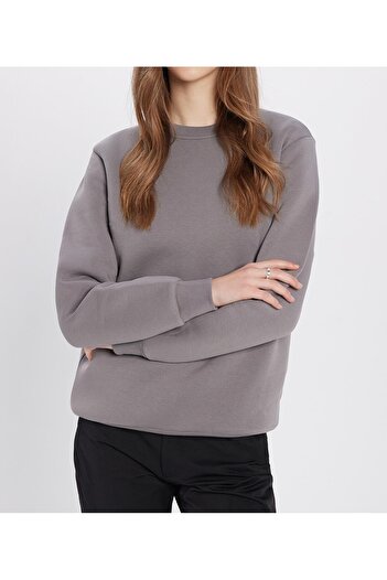 hayal giyim Unisex Relax Fit Comfortable Cut Cotton Soft Textured Crew Neck Sweatshirt