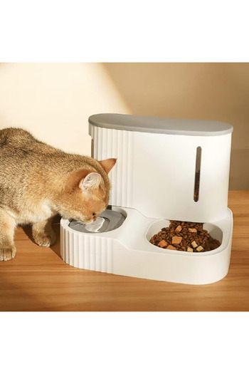 Ydene Hranitor Automat Animale, 2 In 1 Gravitational Apa Si Dozator De Hrana, Pentru Caini Si Pisici