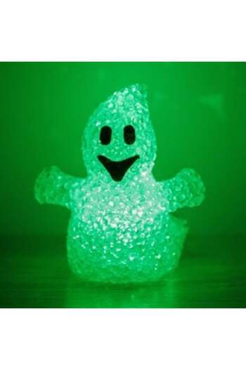 Jumbo White Frosty Ghost Figurine with LED Light for Halloween 9 x 6 x 10 cm