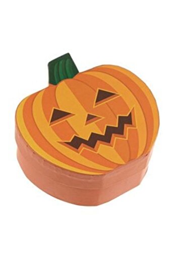 Silver Star Halloween Pumpkin Cardboard Box 12 x 12 x 5 cm