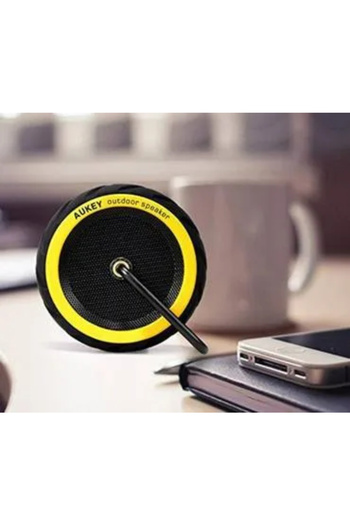 AUKEY OKI Wheel-Shaped Waterproof and Shockproof Bluetooth Speaker - Yellow