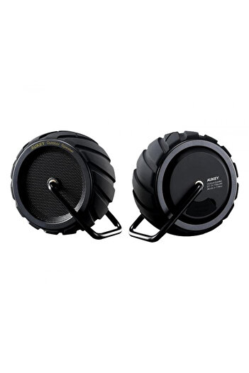 AUKEY OKI Wheel-Shaped Waterproof and Shockproof Bluetooth Speaker - Black