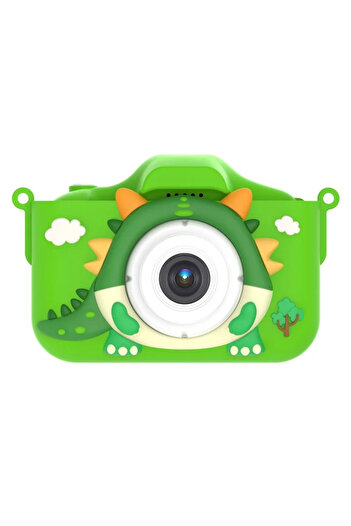 VALA Children's Camera X12S, Dragon Dinosaur Model, Dual Front/Rear Camera, Selfie Function, 48 MP,
