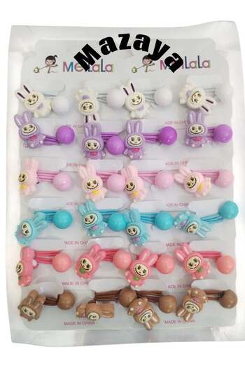 Generic Colored Hair Ties 24 Pieces