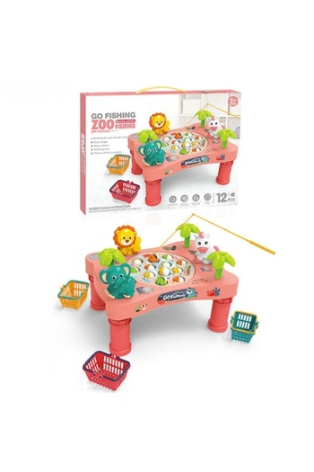 OEM Interactive Electric Fishing Table with Accessories for Kids, Skill Game, Sound Effects