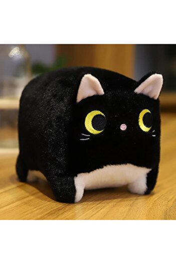 OEM Stuffed Toy for Children, Square Cat, Multifunctional, Ottoman, 30 cm, Black