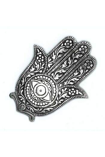 OEM Metal holder for scented sticks and cones – "Hand of Fatima" model, 14 cm